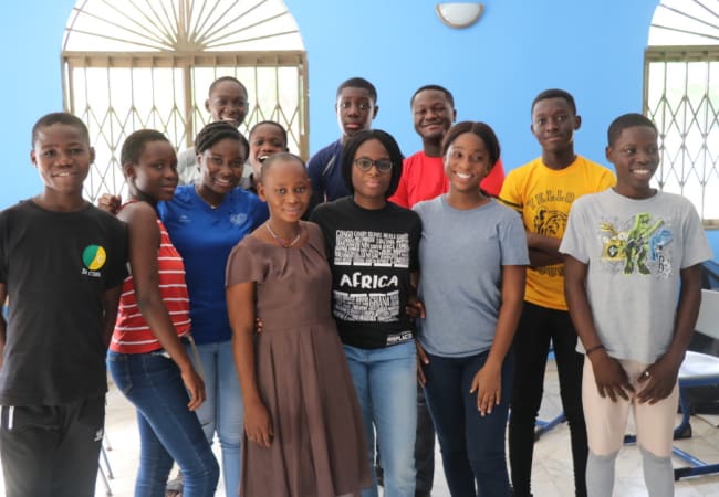 Children at the Norviwo Community Centre in Accra